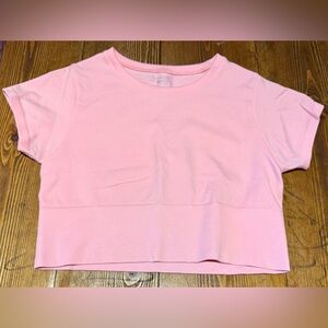 Offline Aerie Pink Lounge/Active Crop Top Girls Size M